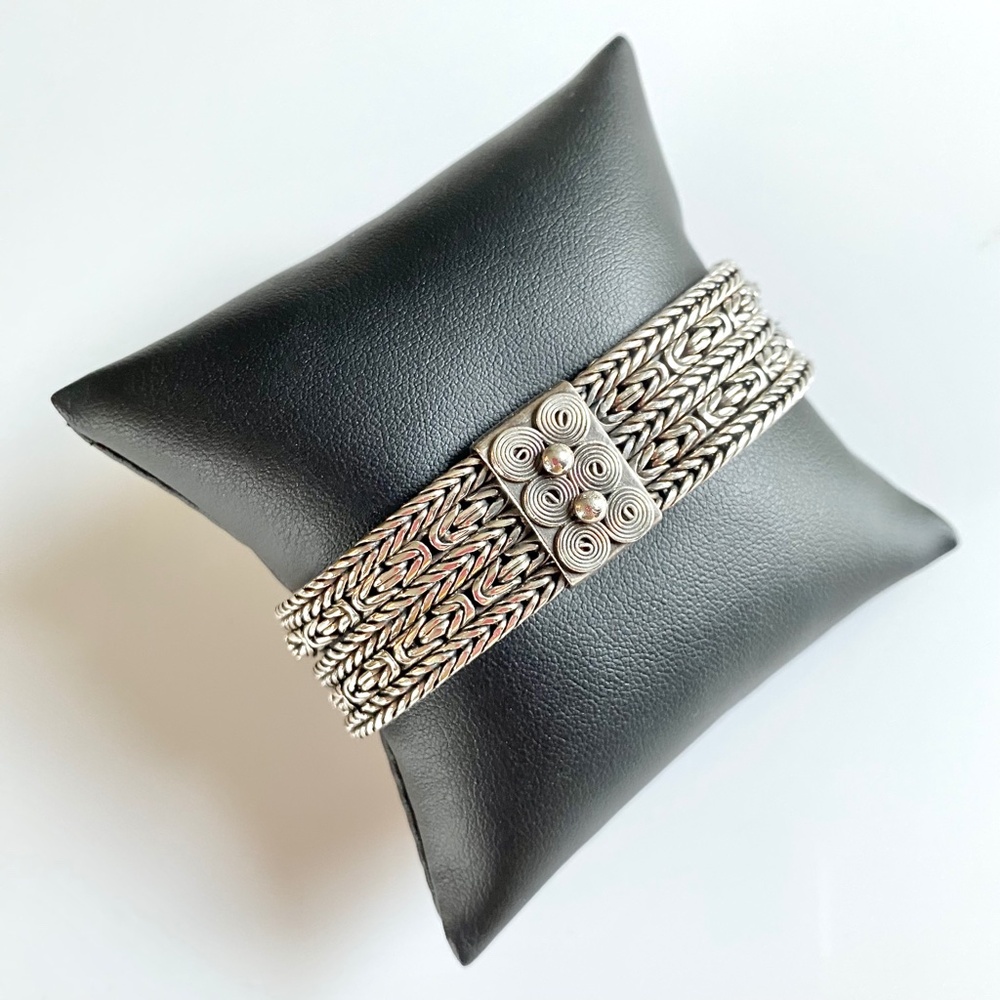 VINTAGE BA HEAVY ORNATE BRACELET - Picture 2 of 6